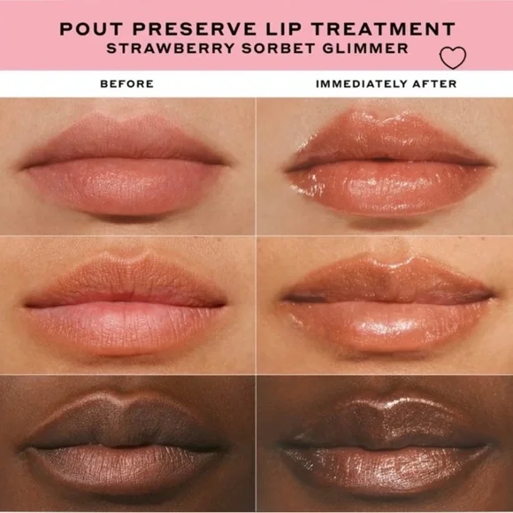 OleHendriksen Glimmer Pout Preserve Hydrating Peptide Lip Treatment Strawberry - Picture 7 of 11